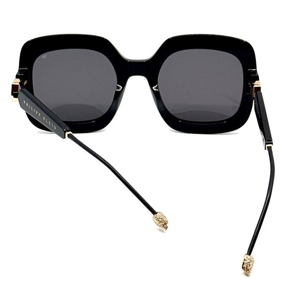 NEW!!! PHILIPP PLEIN Sunglasses Queen SPP065S Col.0700 Authentic - Picture 10 of 11